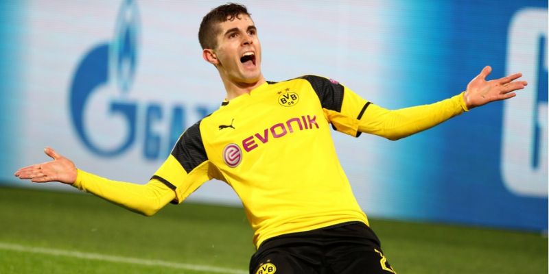 Christian Pulisic khi còn ở Borussia Dortmund